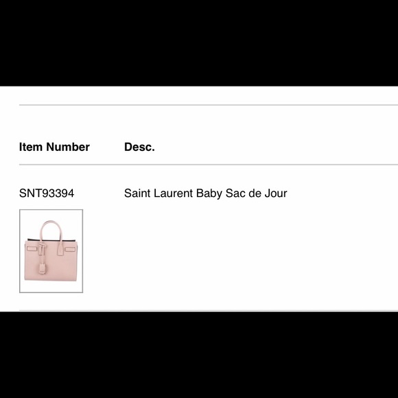 Saint Laurent Sac Du Jour Baby Blush Pink - Picture 7 of 7